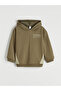 Khaki Color Blocked Boys' Thick Tracksuit Set - 2