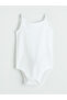 Nevavm Baby Girl Snap-On Bodysuit with Straps and Difference in Color, Pack of 3 - 2