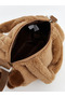 Lcw Accessories Brown Animal Figured Plush Shoulder Bag for Girls - 5