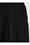 Lcw Visionblack Textured Women's Trousers with Elastic Waist - 3