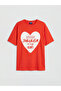 Original Oval Collar Printed Girls' 2-Piece T-Shirt - 4