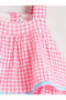 Ozmarka New Season Square Collar Plaid Layered Girl's Dress - 2