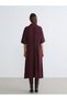 Özmarka New Season Gathered Crepe Shirt Dress - 6