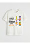 White Crew Neck Stumble Guys Printed Boys' T-Shirt - 2