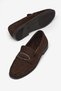Women's Brown Loafers Comfortable Fit Buckle Detail Daily Ballet Flats - 2