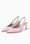 Lara Powder Color Satin Women Heeled Shoes - 8