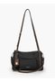 Monogram Print Shoulder Bag with Double Handle