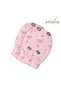 Pack of 2- Heart Print Cotton Baby Mittens - 2