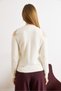 Women's Ecru Shoulder Stone Detailed Soft Beard Knitwear Blouse Blz-19003235 - 6