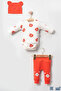 Bear with Ears 100% Cotton 3-Piece Baby Boy Set - 2