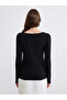 Lcw Everyday Black Crew Neck Women's Bodysuit - 4