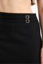 High Waist Buckle Shorts Mini Skirt Black Slim Fit Women - High Waist Buckle Skort - 5