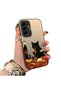 Samsung Galaxy A36 Compatible High Quality Plain Cat Pattern Slim Silicone Case - 3