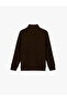 Regular Fit Long Sleeve Half Zip Sweatshirt - 2