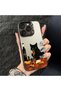 Samsung Galaxy A36 Compatible High Quality Plain Cat Pattern Slim Silicone Case - 5