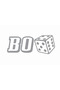 Bo Zar Design Sticker Label - Laptop Helmet Phone Motor Waterproof Decal - 25X10 cm Gray