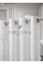 White Tree Bark Tulle Curtain Eyelet Curtain Rustic Tulle Curtain - 5