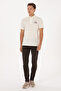 Men's Regular Fit Polo Neck Cream T-Shirt 50324803-Vr071 - 4