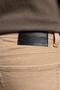 Pierce Normal Waist Slim Fit Straight Leg Beige Men's Trousers - 4