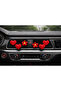 Red Heart and Flower Car Interior Air Conditioning Ornament – 2 Hearts 2 Flowers Decorative Auto Accessory - 4