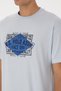 Men's Comfort Fit Crew Neck Light Blue T-Shirt 50324811-Vr003 - 7