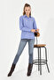 Women's Cobalt blue Long Sleeve Basic Shirt 50256672-Vr032 - 2