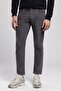 Pierce regular waist slim fit straight leg gray men's trousers - 2