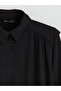 Lcw Modest Black Gathered Oversize Women's Shirt Tunic - 7