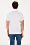 Men's Regular Fit Polo Collar White T-Shirt 50324803-Vr013 - 5