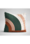 Decorative White Circular Design Digital Printing Double Sided 3-Piece Throw Pillow Cover - 3