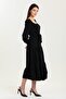 Beli Belted Square Neck Summer Slit Dress - 3