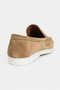 Vayne Rome Beige Genuine Suede Leather Flat Sole Women's Loafer - 7