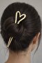 Gold Color Heart Figured Metal Knob Buckle