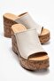 Saraly Women's Genuine Leather Slippers Beige