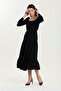 Beli Belted Square Neck Summer Slit Dress - 6
