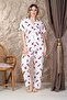 Women's Cotton Trousers Pajama Set - 7