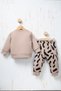 Rocha Baby Smile Printed 2-Piece Baby Set - Cotton Sweatshirt Set with Patterned Pants - 4
