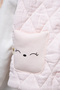 Rocha Baby Girl Floral and Cat Detailed 3-Piece Set - Cotton Set with Quilted Vest - 8