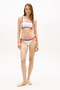 Women's String Side Tie Ecru Bikini Bottom - 6