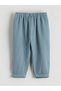 Lcw Baby Beige Baby Boy Muslin Shirt and Pants - 5