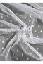 Spotted Round Circle Polka Dot 2 Layer Pleated Tulle Curtain Tulle Curtain Point - 4