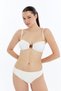 Laura Strapless Textured Bikini Top - Ecru - 4