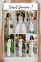 Women's Transparent Lace Detailed Draped Evening Dress Black, White - 8
