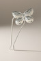 Silver Color Butterfly Figured Metal Knob Buckle - 2