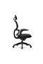 Executive Ergonomic Office Chair with Sliding Seat, Adjustable Headrest, Black Base for Office - 2