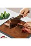 Titanium cutting board-Cutting Board 2-in-1 Double-Sided - GR1 Titanium & Wood with Non-Slip Edges - 2