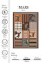 Horse Motif Geometric Patchwork Rug - Modern Ethnic Brown Living Room Rug - 2
