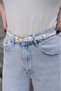 Long Buckle Gold Women's Belt Trouser Belt Dress Belt Shirt Belt Coat Belt - 6