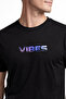 Vibes Typography B Printed Unisex T-Shirt 100% P Cotton O Oversized Crew Neck Casual T-Shirt - 2