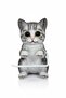 Cat Roll Toilet Paper Holder Cat Figure Toilet Roll Holder Adhesive or Mounted - 2